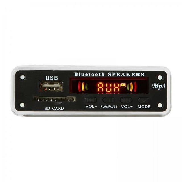Placa Decodificadora,Placa Decodificadora MP3 WMA Inalámbrica Módulo de Audio,Placa de Módulo Decodificador MP3 Bluetooth 5.0 Coche,Amplificador de Reproductor MP3 12V Universal,USB Radio FM
