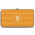 thumbnail image 2 of The Wizarding World of Harry Potter Wallet, Hinged, Hogwarts Alumni Hufflepuff Initial Monogram Badger Icon Golds, Vegan Leather, 2 of 5