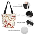 thumbnail image 4 of Disketp Cartoon Mushrooms Bolsa de Hombro Casual para Mujer, Bolso Cruzado para Compras, Viajes y Uso Diario, 4 of 6