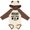 Natural & Brown w Ears, variant on Inktastic Indiana Awesome Since 1816 Boys or Girls Long Sleeve Baby Bodysuit