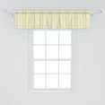 thumbnail image 2 of Ambesonne Pinstripe Window Valance, Torn Paper Effect Lines, 54" X 12", Pale Yellow Champagne, 2 of 3