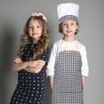 thumbnail image 4 of OULII 1 Set Cosplay Chef Costume Apron for Kids Cooking Baking Painting Protection 52.0X49.0X0.5in, 4 of 8