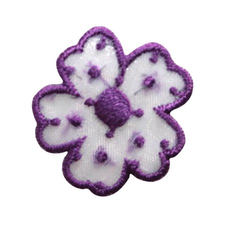 Purple Daisy Garden Flower Plant 1 Logo Embroidered Iron On - 
