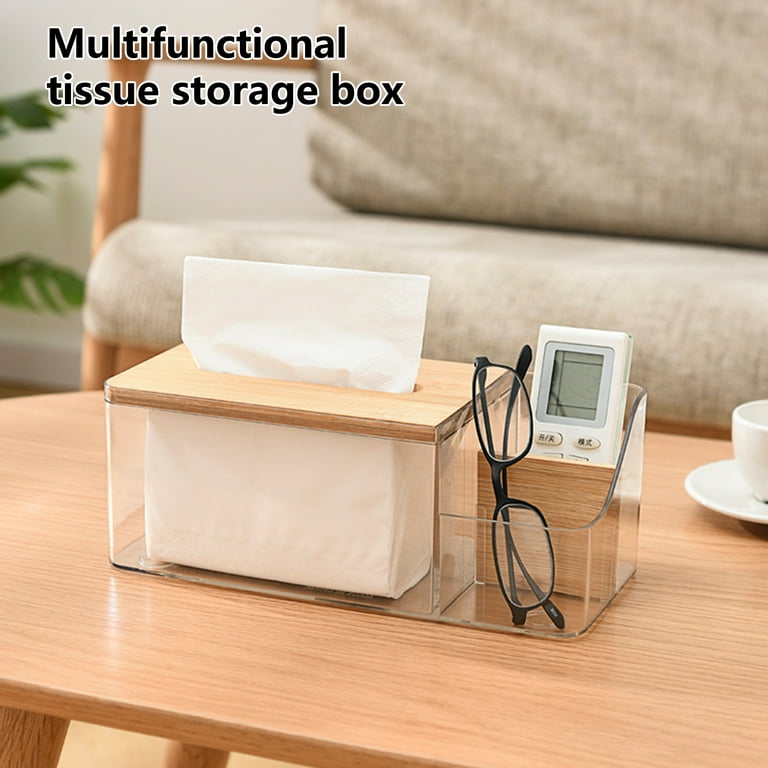 Ecoco Tissue Dispenser Napkin Box Holder Multi Function Remote Control  Storage Box Living Room Napkin Organizer