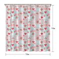 thumbnail image 5 of Pioneer Flower Floral Print Pattern Shower Curtain 72”x72", Bathroom Decorative Shower Curtain Set with 12 Hooks, Waterproof Washable, 5 of 6