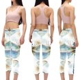 thumbnail image 2 of Dragonfly Women Leggings High Waist Capri Printed Pants – Suitable for Running, Fitness, Yoga – Not See-Through Gym Leggings, 2 of 6