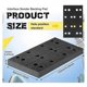 thumbnail image 4 of 4 Pcs Soft Black Foam Sanding Pads Interface Sander Backing Pad, 4 of 5