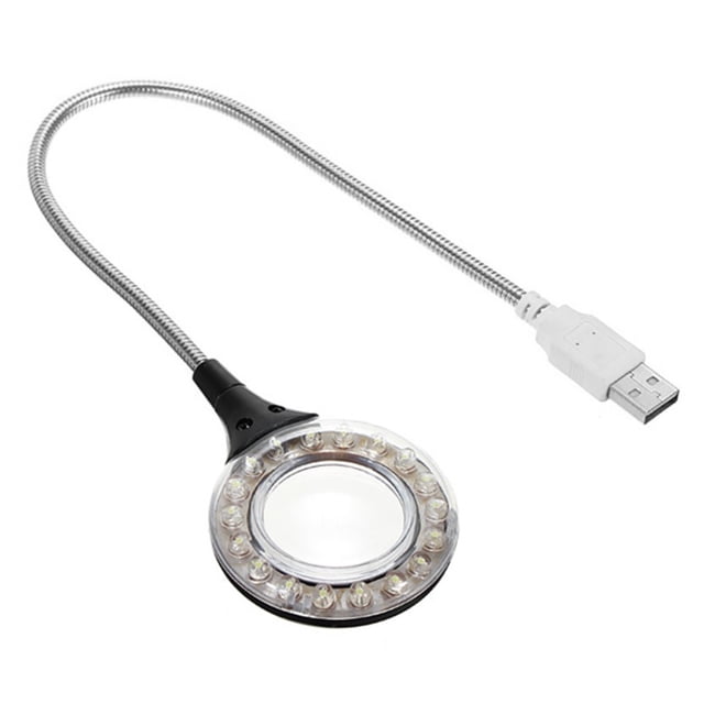 Injueey Lámpara de con enchufe USB, luz LED portátil plegable libremente, luz de escritorio suave, ahorro de energía, protección ocular lejos de Iluminación y accesorios No.01 Injueey HA003934-01