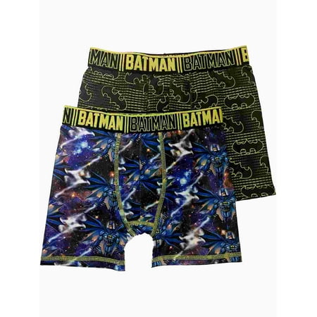 DC Comics Boys 2pc Batman Logo Boxer Briefs Boxer Shorts Set Underwear 8