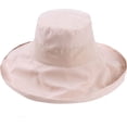 thumbnail image 2 of CoCopeaunts Women Bucket Hat Super Wide Brim Fold Bucket Cap Beach Wedding Solid Color Floppy Fisherman Hat with Chin Strap, 2 of 8