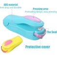 thumbnail image 4 of 2-Pack Mini Handheld Heat Sealer (Blue & Yellow) - Magnetic Food Bag Sealer for Snacks, Chips & Leftovers, Battery Powered for Freshness, 4 of 8