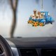thumbnail image 5 of Perros Lindos Coche Colgante Ornamento Creativo Girasol Perro Colgante Encanto Decoración Coche Colgante Coches Accesorios Cateissary PT002281-03, 5 of 6