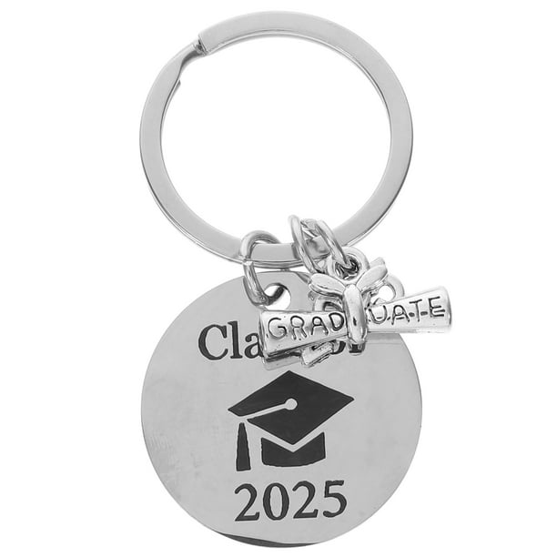 Llavero de graduación único para la temporada de graduación, llavero de acero inoxidable, llavero de graduación, llavero para bolso, llavero colgante de acero inoxidable