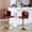 Burgundy, variant on Leather Bar Stools Set of 2, Swivel Barstools bar Height Adjustable Counter Stool with  Button Tufted Wingback and  Chrome Metal , Bar Chairs for Kitchen  Dining Room Pub, Burgundy.