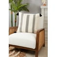 thumbnail image 3 of Saro Lifestyle Playful Tassels Stripe Throw Pillow Cover, 3 of 3