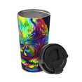 thumbnail image 2 of Logiee Howling Wolf Print Stainless Steel Coffee Tumbler, Travel Coffee Mug, Insulated Coffee Mug with Lid, Spill Proof Coffee Cup, Portable Thermal Mug, 2 of 8