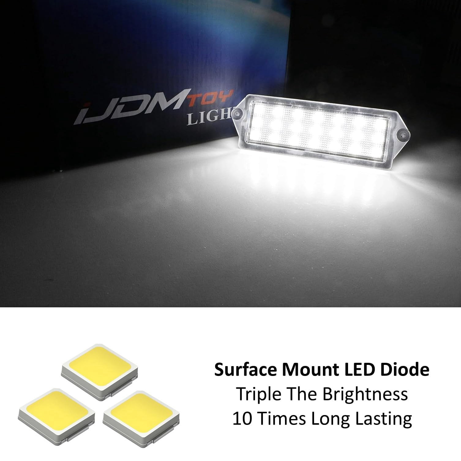 OEM-Fit 3W 21-SMD Full LED License Plate Light Kit For 2003-2007 Hummer H2 Rear Lift Gate Lamp (Not For Spaire Tire Lamp)