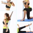 thumbnail image 6 of Higoodz Resistance Stretch Rubber Band Training Rope Tube Workout Fitness Exercise for Gym, Resistance Band, Stretch Band, 6 of 8