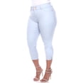 thumbnail image 3 of White Mark Jeans Capri pour Femmes Grande Taille, 3 of 5