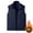 Navy, variant on Men's Lightweight Softshell Vest Fleece Lined Windproof Sleeveless Jacket with Pockets Winter Casual Outerwear for Running Hiking