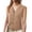 Khaki, variant on TrendOFT Womens Knit Vests Sleeveless V Neck Button Ribbed Casual Summer Layering Top Layering Vest Beige S