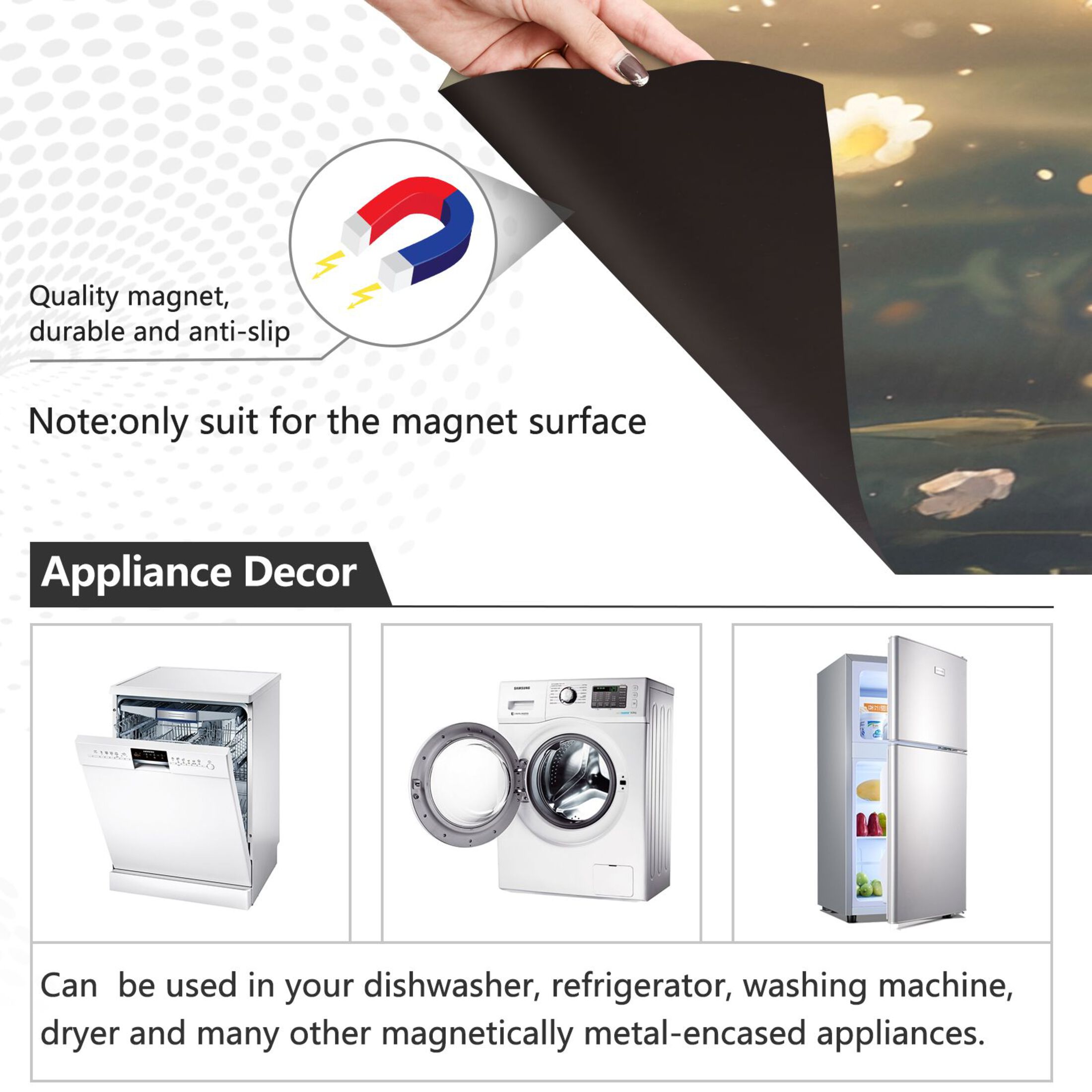 Dishwasher Magnetic Sticker 23x26 Inch Refrigerator Magnetic Sticker Washing Machine Magnetic Sticker Kitchen Panel Magnetic Sticker Home Decor Super Cool Kitten
