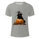 thumbnail image 4 of Blusas y camisas de manga corta y cuello redondo para hombre. Blusas/camisetas de manga corta con cuello redondo y estampado de Halloween para hombre. Blusa para hombre., 4 of 5