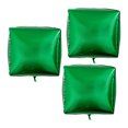 thumbnail image 1 of ELAYARD 3Ud Globos Aluminio Film 4D Cuadrado Verde Para De Fiestas Y Cumpleaños, 1 of 8