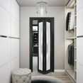 thumbnail image 3 of Sliding Closet Bi-fold Doors | Planum 2102 Matte Black with Frosted Glass, 3 of 5