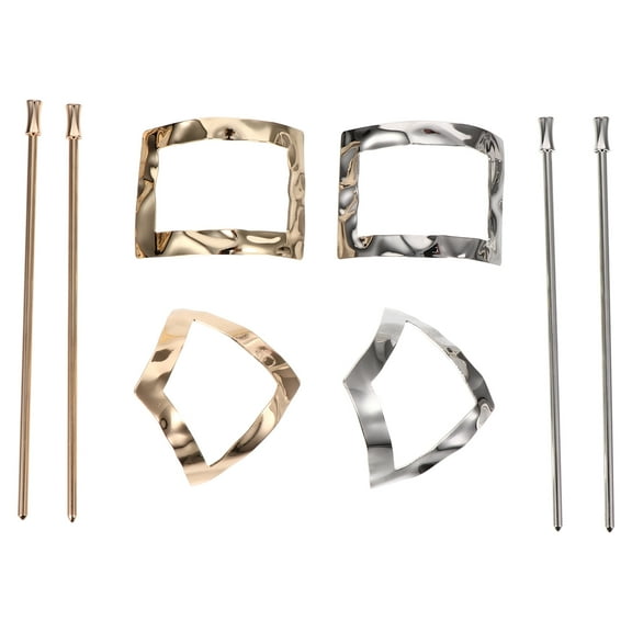 TABLZONE 4pcs Alloy Hair Bun Holders Vintage Style Hair Jewelry Accessories for Women and Girls