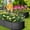 8*2*1FT dark gray, variant on BouPower Raised Garden Bed, Galvanized Planter Box Outdoor,Oval Large Rot-Resistant Metal Garden Bed Planter,Outdoor Metal Planter Box with Open-Base & Rubber Edges for Vegetables Flower Herb