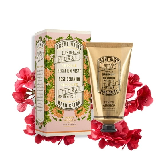 Crema de manos Panier des Sens Rose Geranium 75 ml con oliva y almendra