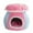 Pink, variant on erfcxs Cute Cat Cat Bed For Indoor Warm With Detachable Cushion For Puppy And
