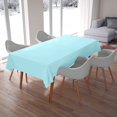thumbnail image 3 of Rectangle Table Cloth for Dinning Tables, Kitchen,, 100% Cotton Table Top Covers, 600 TC Dust Proof Linen Covers for Tables, Soft and Luxury, Pack of 5 Piece - Light Blue Solid, 60 x 84 Inch., 3 of 5