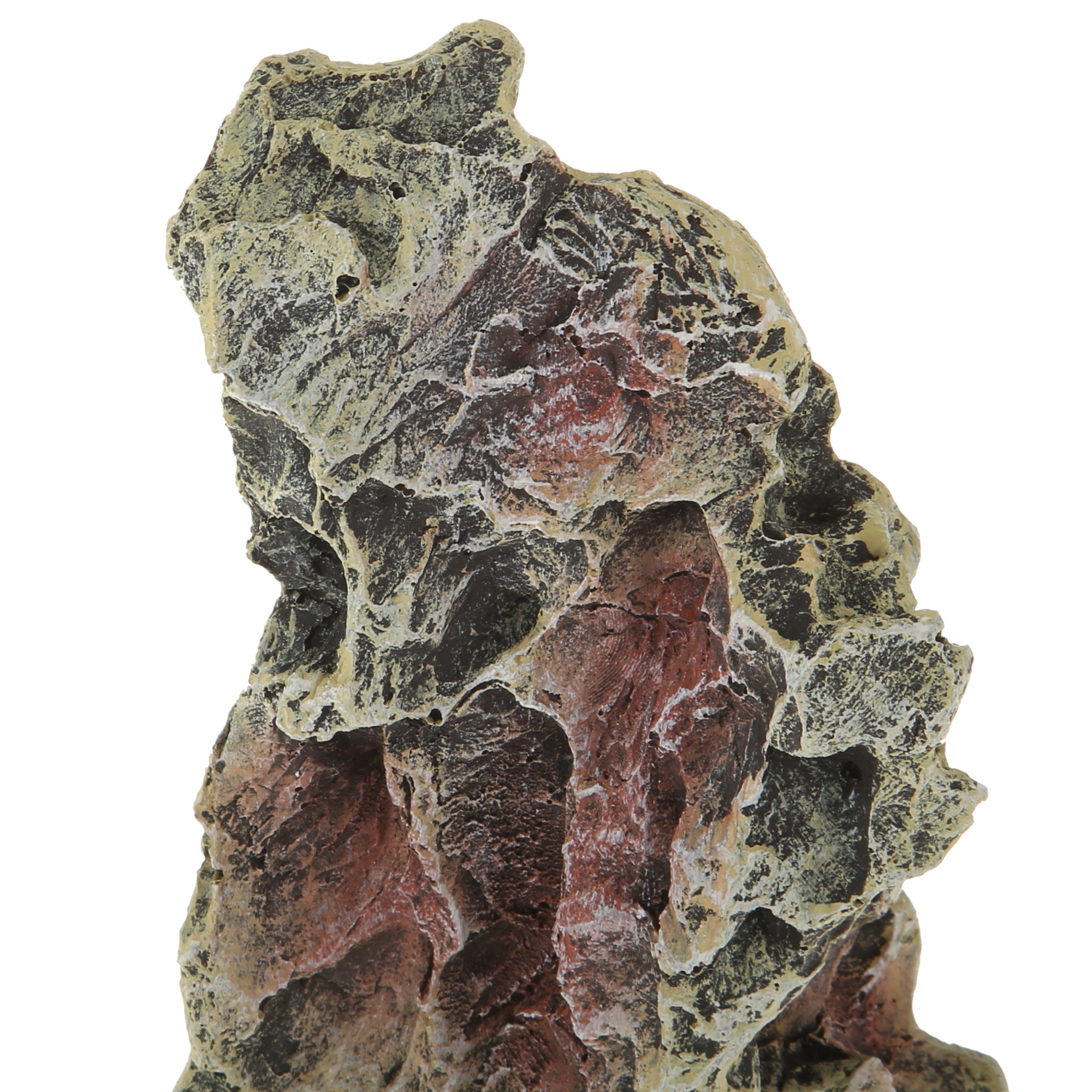 Unique Bargains Aquarium Landscape Mountain Decoration Artificial Aquatic Terrariums Stone White Green 6.30" Height