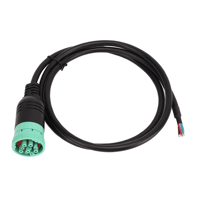 Cable Abierto VOBOR, Conector De Extensión Hembra De 9 Pines Tipo 2 J1939 Para Abrir El Cable De Diagnóstico, Herramienta De Conector De Diagnóstico Automático