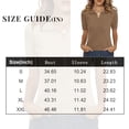 thumbnail image 3 of Womens Polo Shirts Short Sleeve V Neck Knitted Casual Office Tops Summer Pullover 2XL, 3 of 4