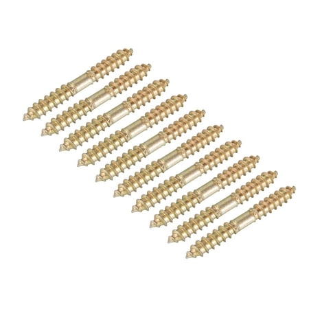 

5x40mm Hanger Bolts 12 Pack Double Ended Thread Wood to Wood Dowel Screws