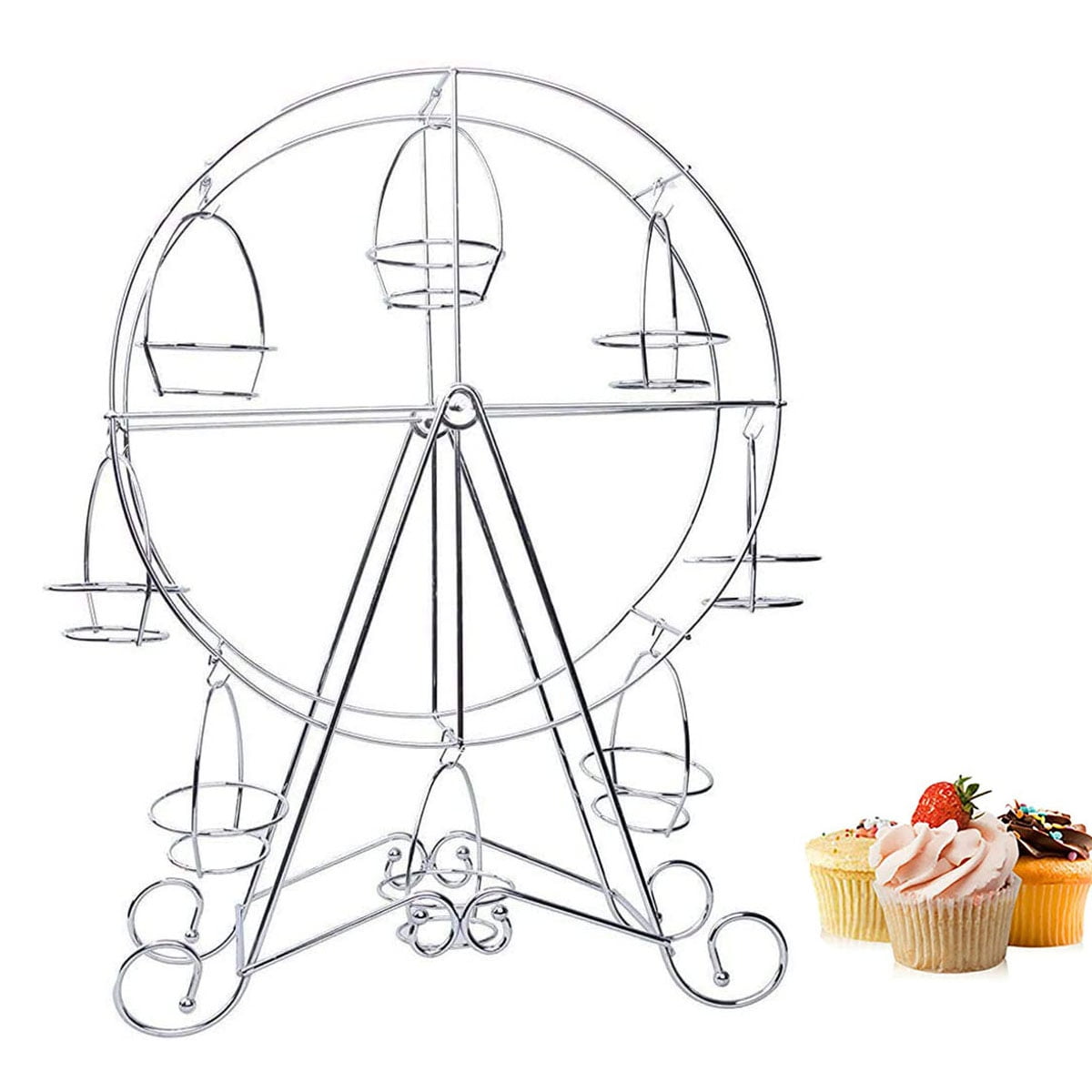 Seenda Cake Stand, Ferris Wheel Cupcake Stand Dessert Carrier Display