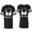Men Black / Women Black, variant on World Greatest Boy & Girlfriend Matching Couple Cotton Jerseys (Men Black / Women Black) (Men S / Women S)