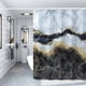 thumbnail image 1 of Cortina de ducha con relieve de mármol, resistente al agua, resistente al moho, cortina de baño con impresión digital, poliéster grueso, decoración, 1 of 6