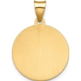 thumbnail image 5 of 14K Yellow Gold Polished / Satin Hollow Spanish St. Lucy Medal Pendant (26.2 X 18.7) Made In United States xr1693, 5 of 6