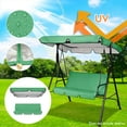 thumbnail image 5 of pdqouc Porch Swing Replacement Canopy Cover Set, Sun Shade Awning Top 142x120x18cm and Seat Cover 150x150x10cm, for Outdoor Garden Patio Yard, Easy Install, 5 of 9