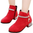 thumbnail image 2 of Girls Dress Short boots | Little Kid Thick heel boots| for Formal Occasions, 2 of 11