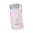 thumbnail image 2 of Botella de agua aislada para taza de viaje, 360ml de capacidad, adorable taza de café ligera y portátil con tapa para viajes y senderismo Rosa, 2 of 9