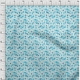 thumbnail image 4 of oneOone Rayon Light Blue Fabric Abstract Floral Fabric For Sewing Printed Craft Fabric By The Yard 56 Inch Wide, 4 of 4