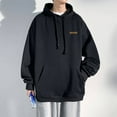 thumbnail image 2 of 320g Plus Size Cotton Hooded Sweatshirt with Pockets - 6 Colors, 2 of 6