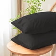 thumbnail image 6 of Gogreen Cooling Pillow Cases (Set of 2) for Hot Sleepers & Night Sweats, Rayon Derived from Bamboo Pillow Case, Breathable and Silky Soft Envelope Pillowcases (Black, Queen 20"x30"), 6 of 7