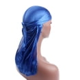 thumbnail image 4 of Men Women Satin Bandana Turban Lace Cap Durag Headwear Hat Sport Headband, 4 of 5