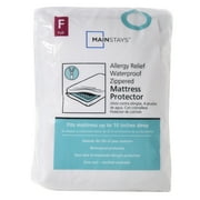 Mainstays Allergy Relief Waterproof Zippered Mattress Protector, Full